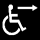 Alternative wheelchair access to side/rear of venue