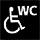 Wheelchair accessible toilet